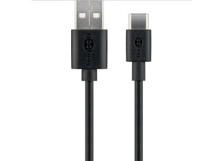 USB-A Kabel auf USB-C Stecker 1m